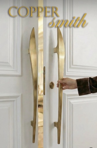  Solid Brass Door Handles and Hand-finished Bronze PullS - مقبض نحاس يدوى كاستمايز